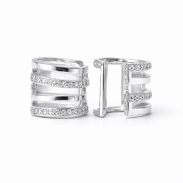 Piercing Fake Aro Zircônia – Prata 925