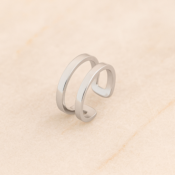 Piercing Fake Duo Aro Clássico – Prata 925