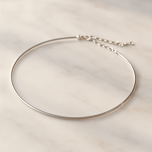 Colar Choker Aro – Prata 925