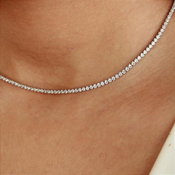 Colar Riviera Clássica P - Prata 925