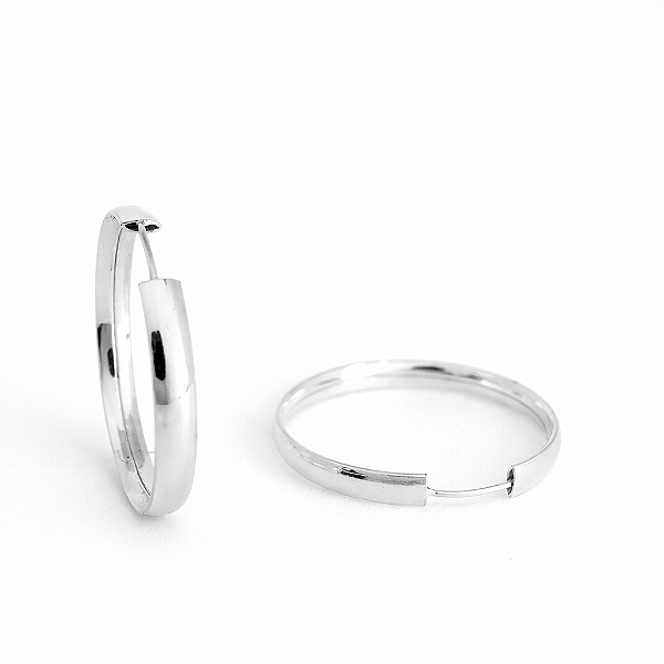 Argola Clássica – Prata 925