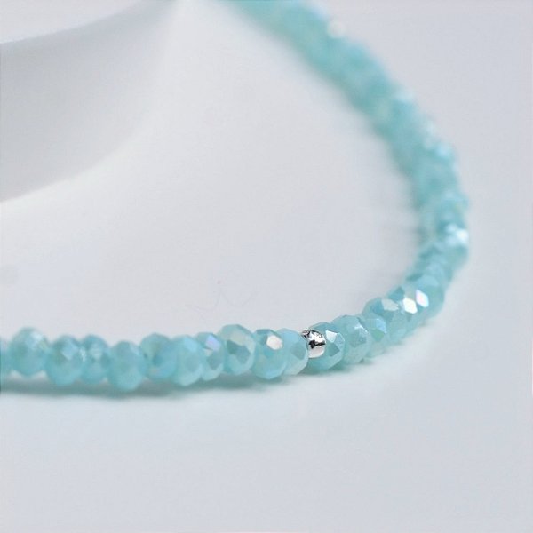 Colar Cristal Azul