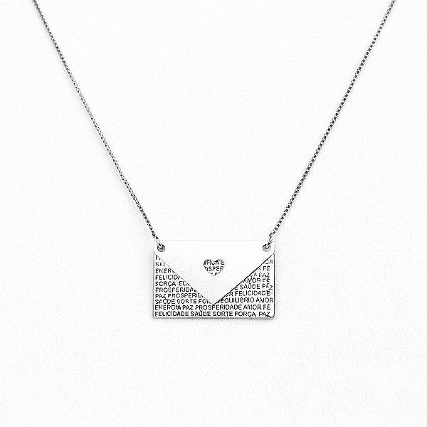 Colar Carta de Amor – Prata 925