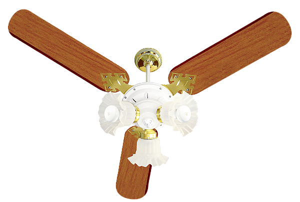 Ventilador de teto Venti-Delta New Zeta com 3 pás de MDF 96cm de diâmetro 127V/220v