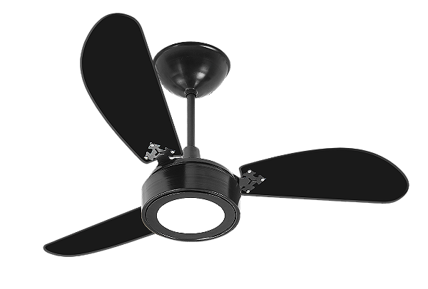 Ventilador de teto New Led Ventidelta 127V/220V Preto