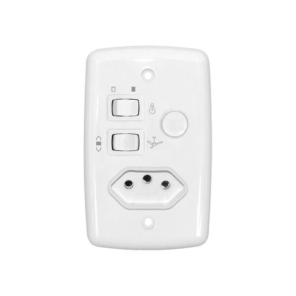 Chave Rotativa com Tomada 1 Lâmpada Bivolt