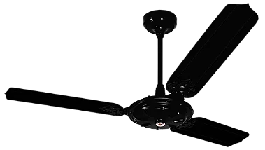 Ventilador de teto com 3 pás ventidelta comercial 127v/220v Preto