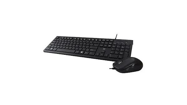 Kit Teclado e Mouse Com Fio Multi Cabo de 150cm Com Conexão USB - TC240