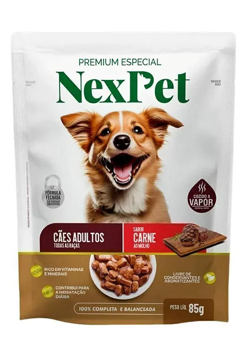 SACHÊ NEX PET CÃES CARNE 85G