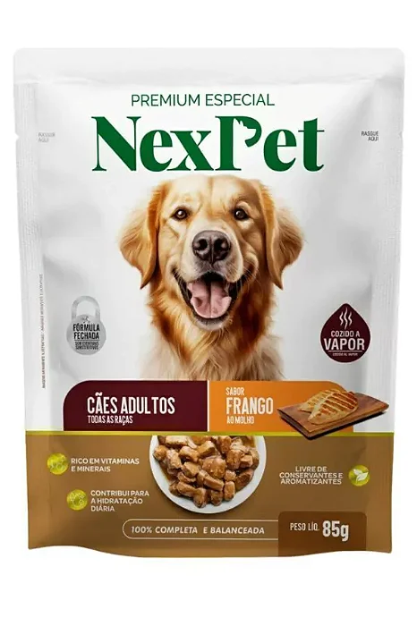 SACHE CÃES NEX PET GRANGO 85G