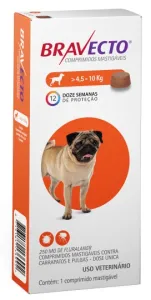 Bravecto caes 4,5 a 9kg