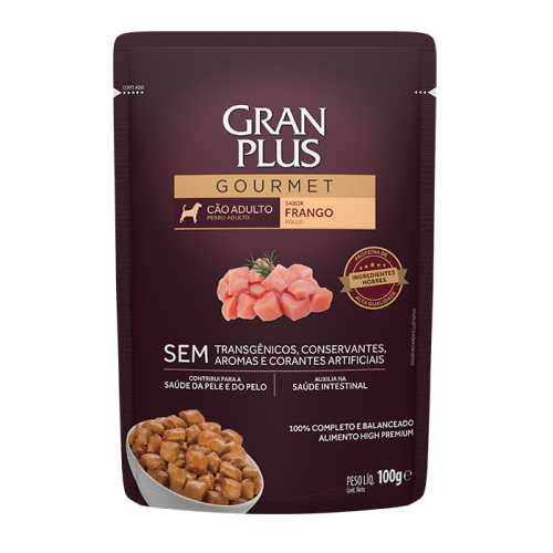 GRANPLUS SACHE CAES FRANGO 100G