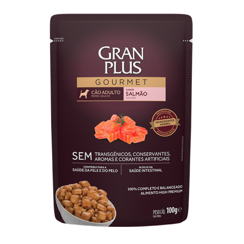 GRANPLUS SACHE CAES SALMÃO 100G