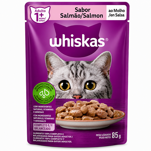 Whiskas Sache Salmão 85g