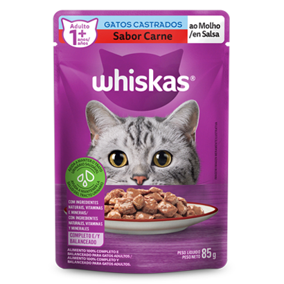 WHISKAS SACHE CARNE 85G