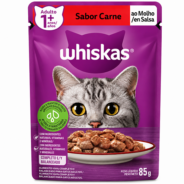 Whiskas Sache Carne Adulto 85g
