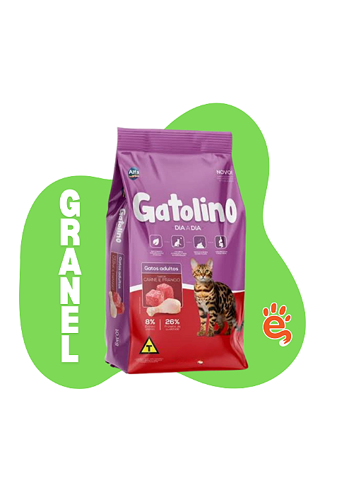 GATOLINO GRANEL GATO CARNE E FRANGO 1KG
