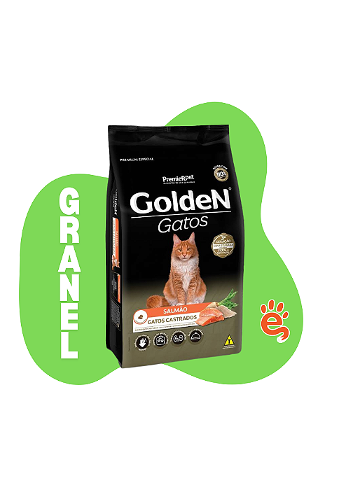 GOLDEN GRANEL GATO CASTRADO SALMÃO 1KG