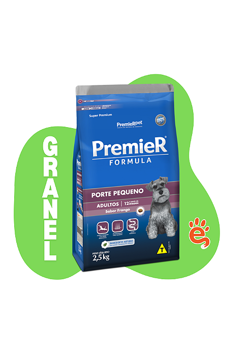 PREMIER GRANEL CÃES ADULTO RAÇAS PEQUENAS FRANGO 1KG