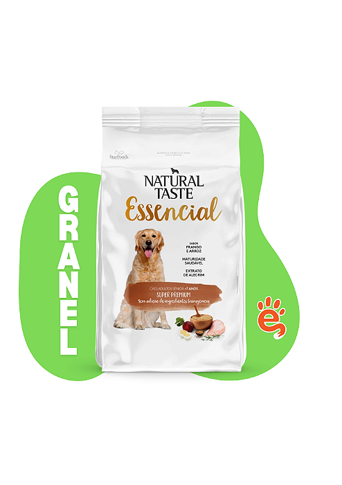 NATURAL ESSENCIAL GRANEL CAES SENIOR RAÇAS PEQUENAS 1KG