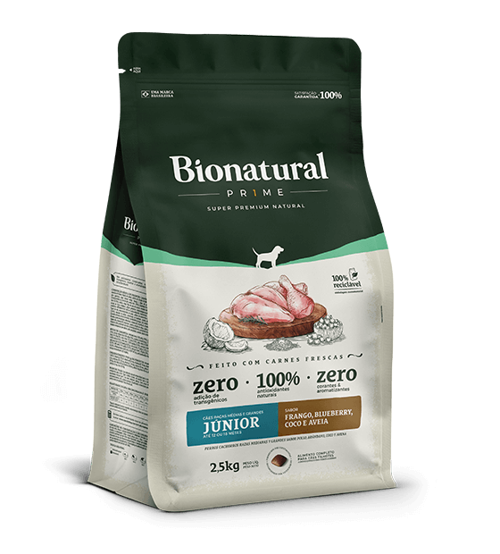 Bio natural junior raças media e grande 15kg