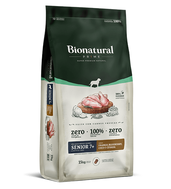 BIONATURAL CAES SENIOR RAÇAS GRANDES 15KG
