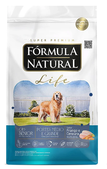 FORMULA NATURAL LIFE SENIOR RAÇAS GRANDES 15KG