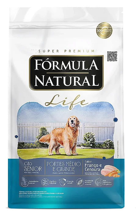 Fórmula Natural Life Cães Senior Porte Grande 15kg