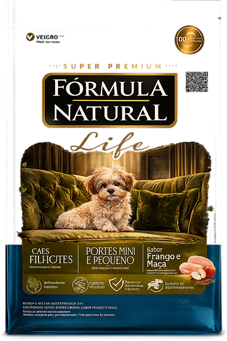 Fórmula Natural Life Cães Filhotes Mini e Pequeno 1kg