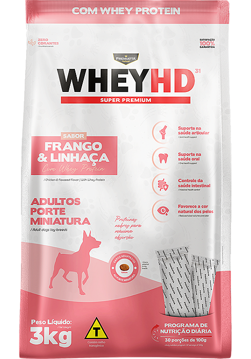 PREMIATTA WHEY HD ADULTO MINIATURA 3KG