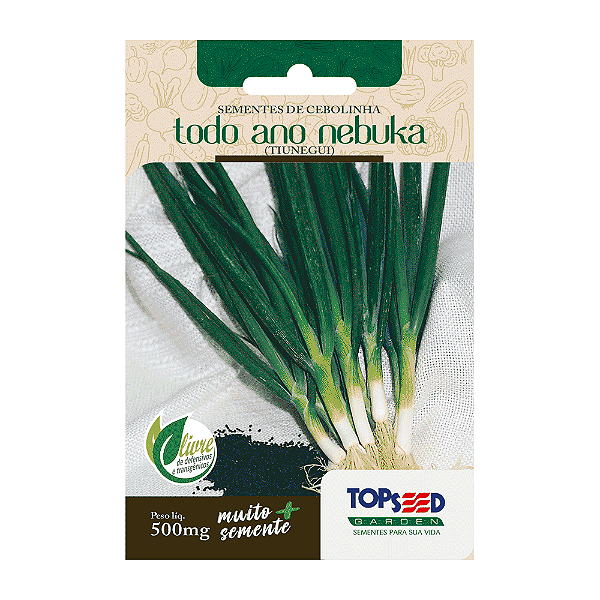 SEMENTES DE CEBOLINHA ANO TODO 500MG