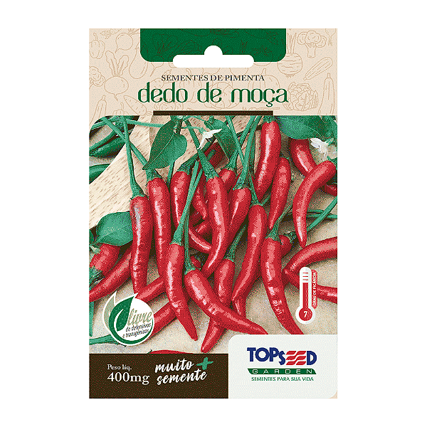 SEMENTES PIMENTA DEDO DE MOÇA 400MG