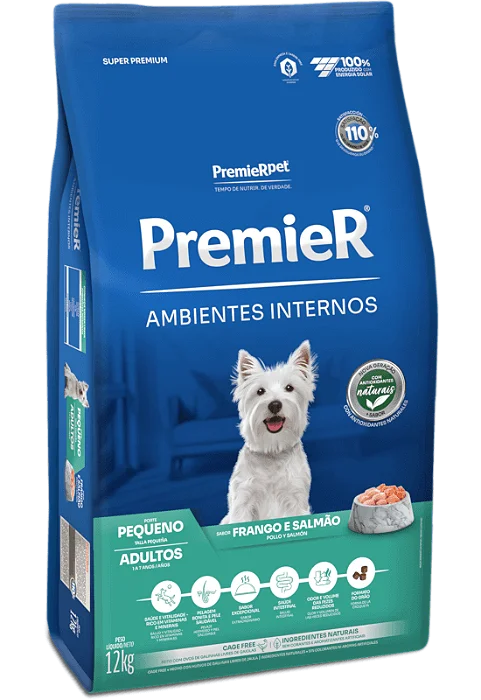 PREMIER CAES ADULTO AMBIENTES INTERNOS 2,5KG
