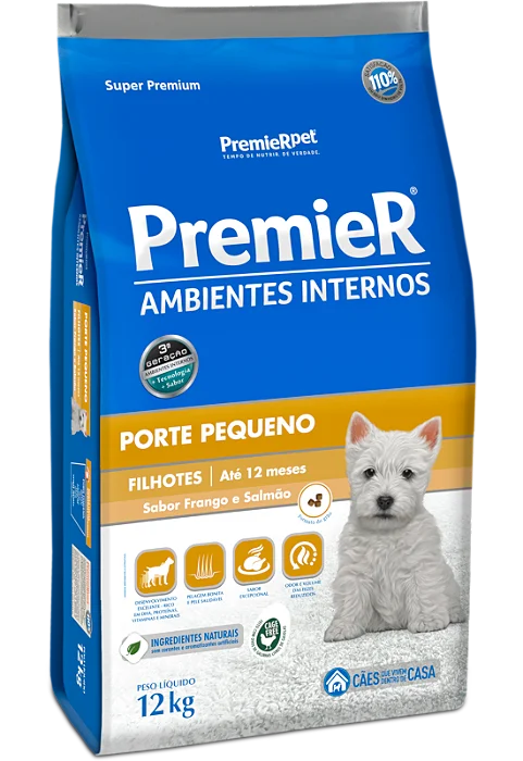 PREMIER CAES FILHOTES AMBIENTES INTERNOS 1KG