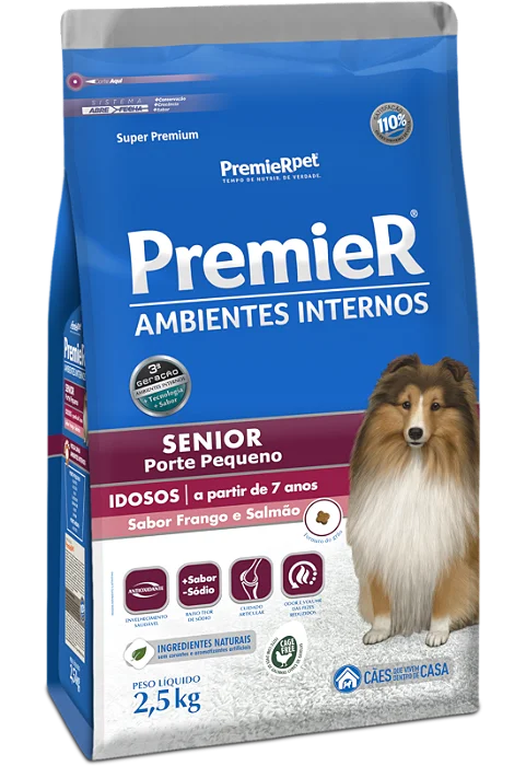 Premier Cães Senior Ambientes Internos 12 kg