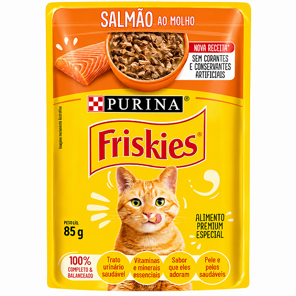 Friskies Sachê Salmão ao Molho 85g