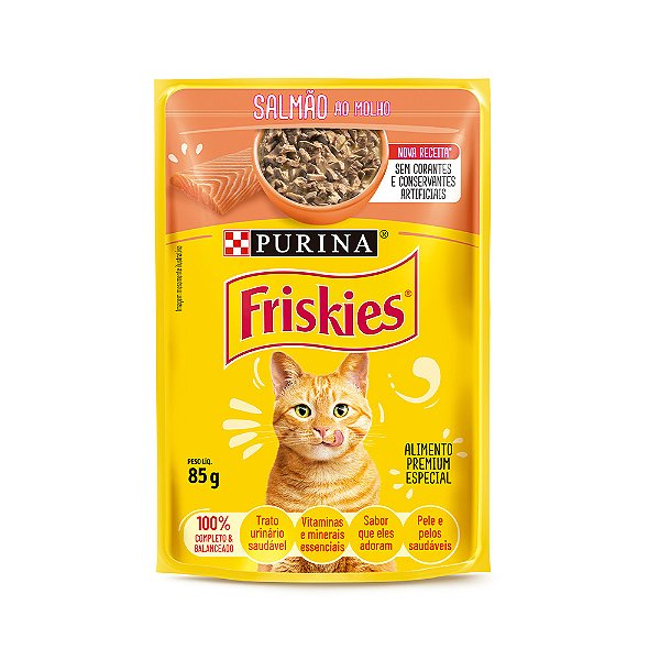 SACHE FRISKIES SALMÃO AO MOLHO 85G
