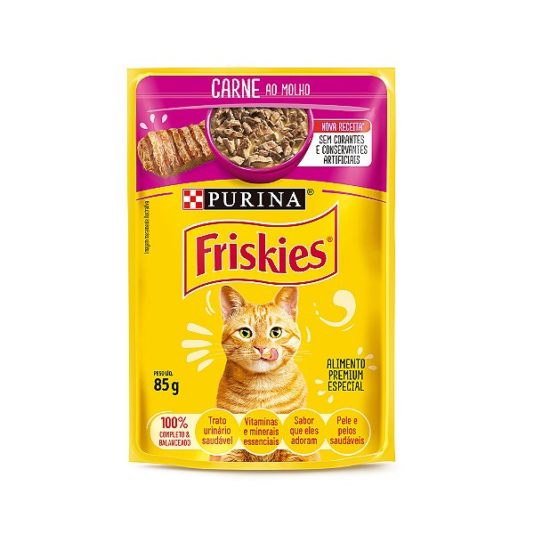 SACHE FRISKIES CARNE AO MOLHO 85G