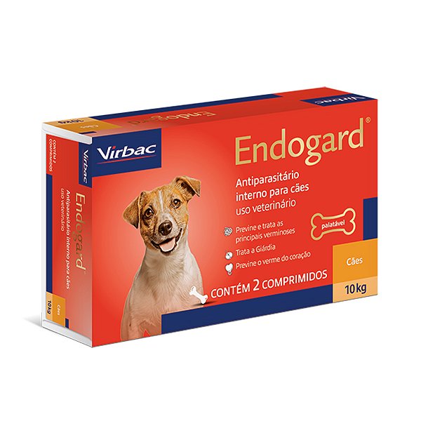 ENDOGARD CÃES 10KG 2 COMPRIMIDOS