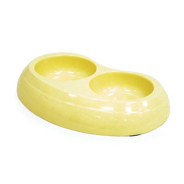 COMEDOURO MELAMINA DUPLO PEQUENO