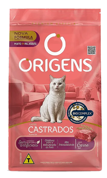 Origens Gato Castrado Carne 10,1kg