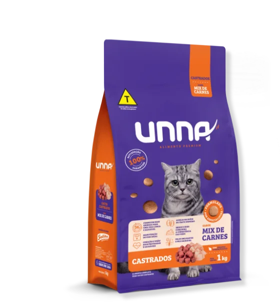 UNNA GATO CASTRADO MIX CARNE 10,1KG
