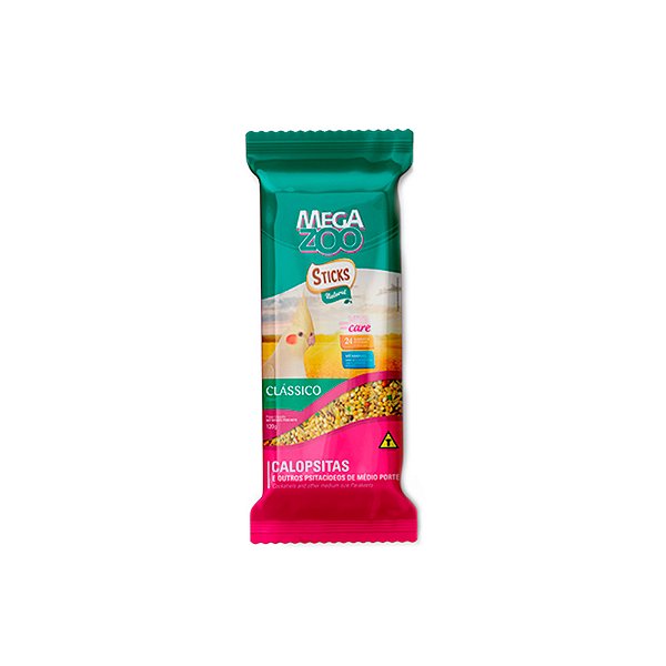 MEGAZOO STICKS NATURAL CALOPSITA 140G