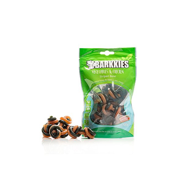 SNACK BARKKIES VEGETABLES E CHICKEN BONE 100G