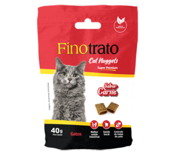 SNACKS CAT NUGGETS CARNE FINOTRATO 40G