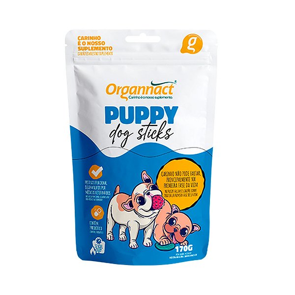 ORGANNACT PUPPY DOG STICKS 160G