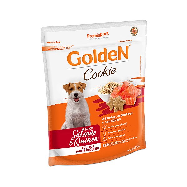 GOLDEN COOKIE SALMÃO E QUINOA 350G