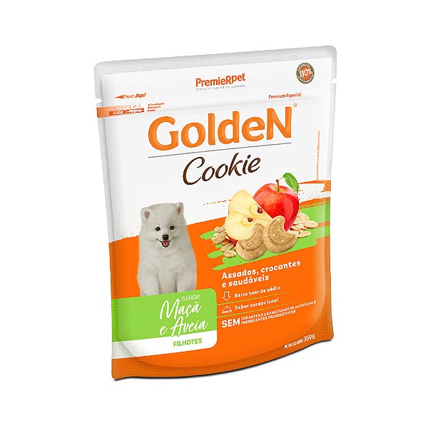 GOLDEN COOKIE SALMÃO E AVEIA FILHOTES 350G