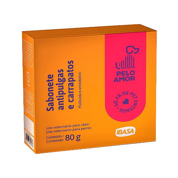 SABONETE ANTIPULGAS E CARRAPATOS IBASA 80G