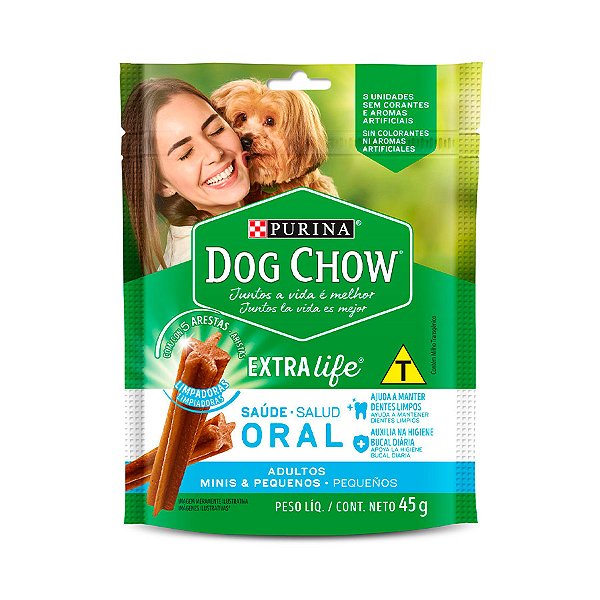 DOG CHOW ORAL ADULTOS MINI E PEQUENOS 45G